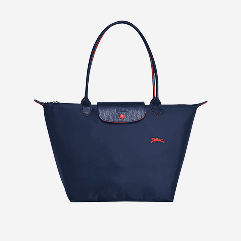 瓏驤（longchamp） longchamp 尼龍 奔馬刺繡 長(zhǎng)柄大號(hào) 單肩包 1899 619 海軍藍(lán)